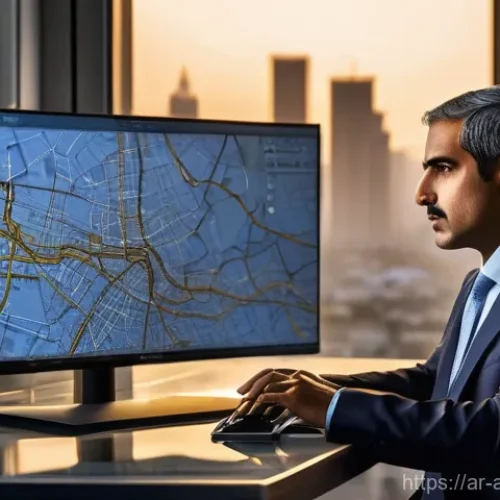 행정안전 전문가의 하루 루틴 - **Prompt:** A focused public administration expert, in their late 40s, dressed in a sharp, modest bu...