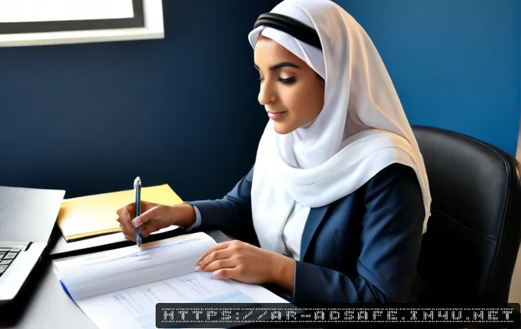 Home 15 행정안전 자격증 취득 이후 커리어 경로 - Photorealistic career planning scene in a modern public administration office in an Arab city, a con...